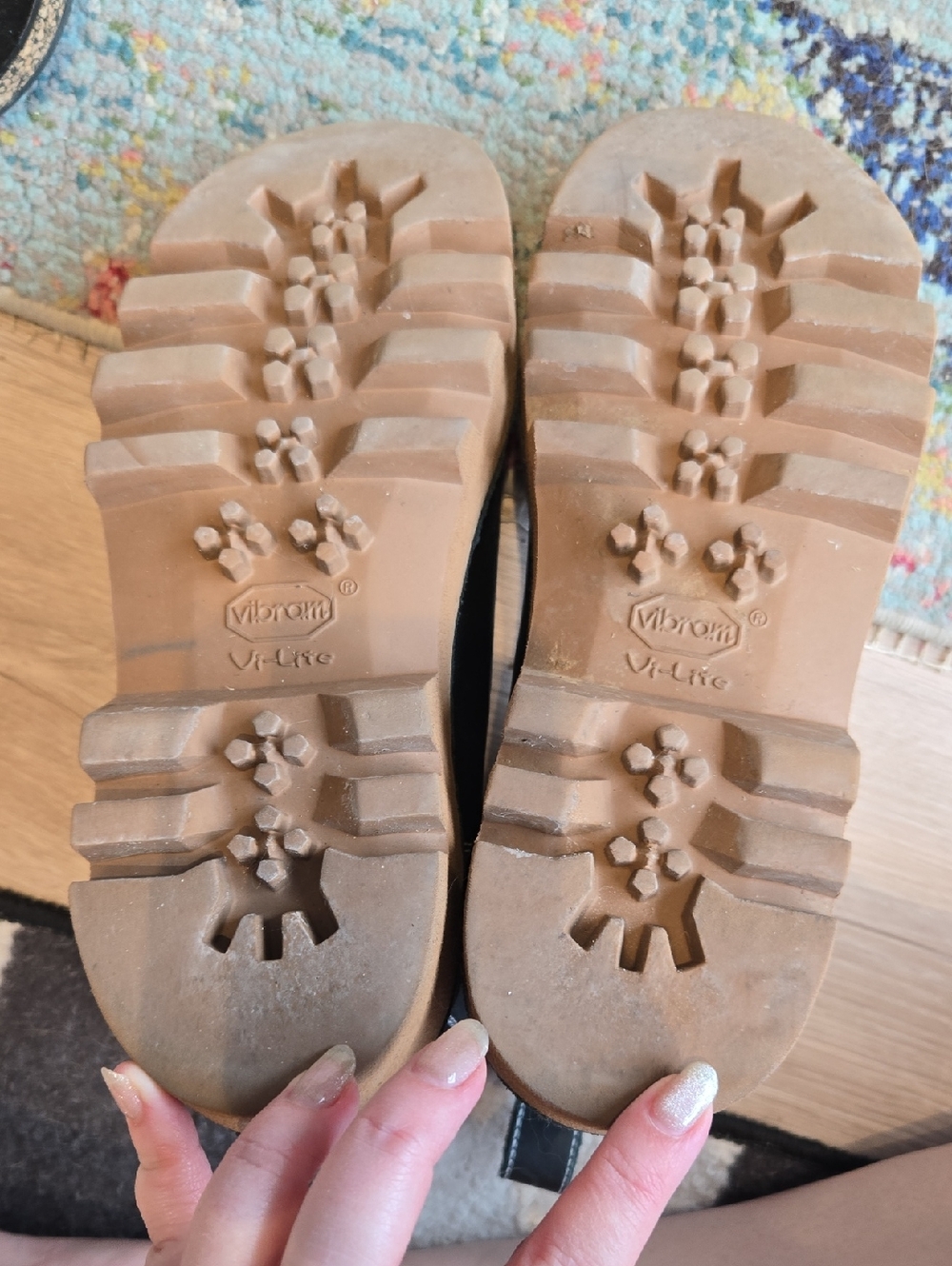 Black Leather Platform Chelsea Booties - Picture 3 of 5